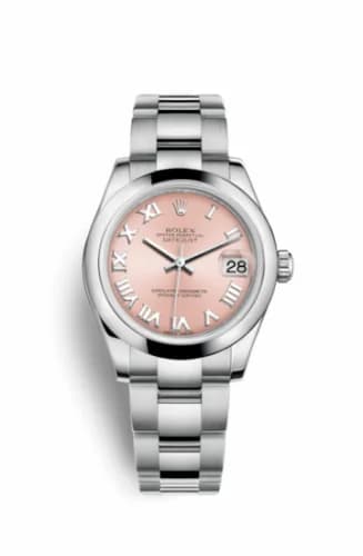Rolex Datejust 31 Stainless Steel Domed / Oyster / Pink Roman 178240-0032 — фото часов Rolex Datejust 31 Stainless Steel Domed / Oyster / Pink Roman 178240-0032 — фото часов
