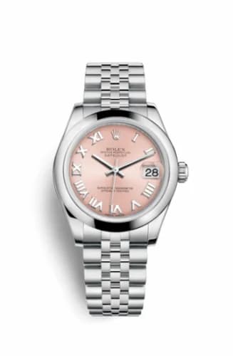Rolex Datejust 31 Stainless Steel Domed / Jubilee / Pink Roman 178240-0033 — фото часов Rolex Datejust 31 Stainless Steel Domed / Jubilee / Pink Roman 178240-0033 — фото часов