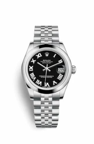 Rolex Datejust 31 Stainless Steel Domed / Jubilee / Black Roman 178240-0035 — фото часов Rolex Datejust 31 Stainless Steel Domed / Jubilee / Black Roman 178240-0035 — фото часов