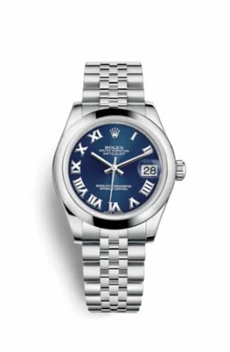 Rolex Datejust 31 Stainless Steel Domed / Jubilee / Blue Roman 178240-0037 — фото часов Rolex Datejust 31 Stainless Steel Domed / Jubilee / Blue Roman 178240-0037 — фото часов