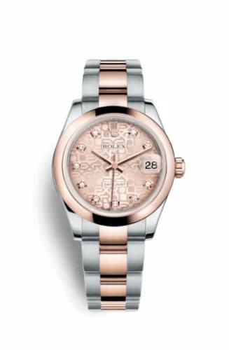 Rolex Datejust 31 Rolesor Everose Domed / Oyster / Pink Computer 178241-0012 — фото часов Rolex Datejust 31 Rolesor Everose Domed / Oyster / Pink Computer 178241-0012 — фото часов