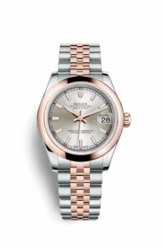 Rolex Datejust 31 Rolesor Everose Domed / Jubilee / Silver 178241-0037 — фото часов Rolex Datejust 31 Rolesor Everose Domed / Jubilee / Silver 178241-0037 — фото часов