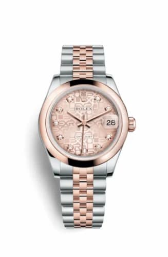 Rolex Datejust 31 Rolesor Everose Domed / Jubilee / Pink Computer 178241-0044 — фото часов Rolex Datejust 31 Rolesor Everose Domed / Jubilee / Pink Computer 178241-0044 — фото часов