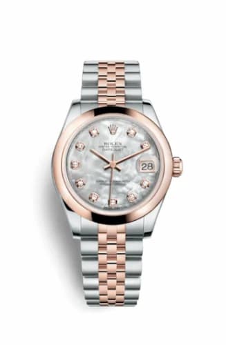 Rolex Datejust 31 Rolesor Everose Domed / Jubilee / MOP 178241-0058 — фото часов Rolex Datejust 31 Rolesor Everose Domed / Jubilee / MOP 178241-0058 — фото часов