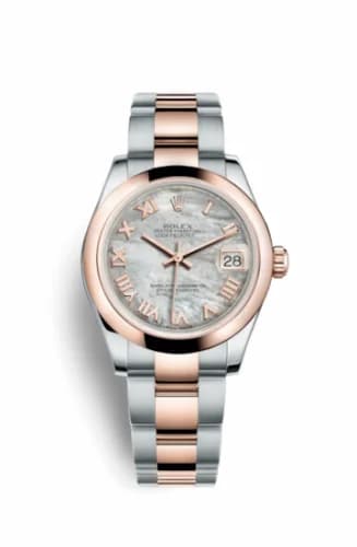 Rolex Datejust 31 Rolesor Everose Domed / Oyster / MOP Roman 178241-0059 — фото часов Rolex Datejust 31 Rolesor Everose Domed / Oyster / MOP Roman 178241-0059 — фото часов
