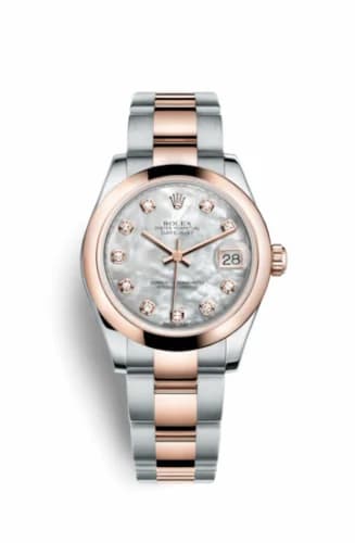 Rolex Datejust 31 Rolesor Everose Domed / Oyster / MOP 178241-0060 — фото часов Rolex Datejust 31 Rolesor Everose Domed / Oyster / MOP 178241-0060 — фото часов