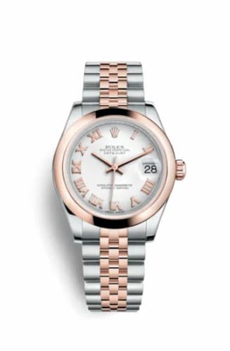 Rolex Datejust 31 Rolesor Everose Domed / Jubilee / White Roman 178241-0062 — фото часов Rolex Datejust 31 Rolesor Everose Domed / Jubilee / White Roman 178241-0062 — фото часов