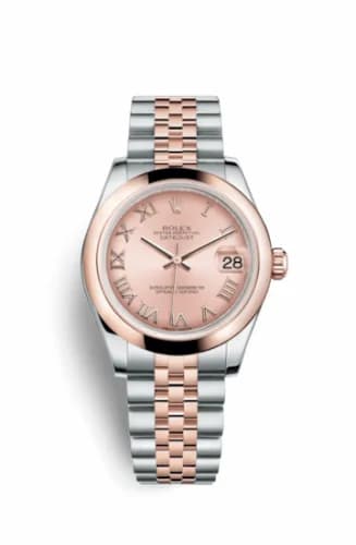 Rolex Datejust 31 Rolesor Everose Domed / Jubilee / Pink Roman 178241-0064 — фото часов Rolex Datejust 31 Rolesor Everose Domed / Jubilee / Pink Roman 178241-0064 — фото часов