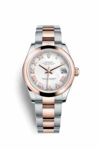 Rolex Datejust 31 Rolesor Everose Domed / Oyster / White Roman 178241-0068 — фото часов Rolex Datejust 31 Rolesor Everose Domed / Oyster / White Roman 178241-0068 — фото часов
