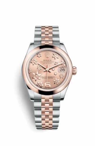 Rolex Datejust 31 Rolesor Everose Domed / Jubilee / Pink Floral 178241-0069 — фото часов Rolex Datejust 31 Rolesor Everose Domed / Jubilee / Pink Floral 178241-0069 — фото часов
