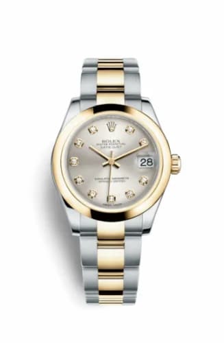 Rolex Datejust 31 Rolesor Yellow Domed / Oyster / Silver Diamond 178243-0022 — фото часов Rolex Datejust 31 Rolesor Yellow Domed / Oyster / Silver Diamond 178243-0022 — фото часов