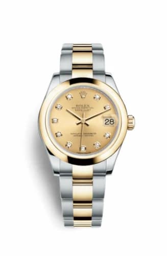Rolex Datejust 31 Rolesor Yellow Domed / Oyster / Champagne Diamond 178243-0024 — фото часов Rolex Datejust 31 Rolesor Yellow Domed / Oyster / Champagne Diamond 178243-0024 — фото часов
