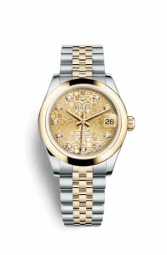 Rolex Datejust 31 Rolesor Yellow Domed / Jubilee / Champagne Computer 178243-0048 — фото часов Rolex Datejust 31 Rolesor Yellow Domed / Jubilee / Champagne Computer 178243-0048 — фото часов