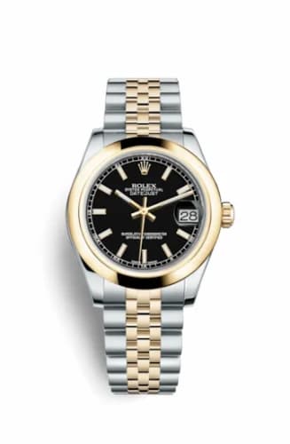 Rolex Datejust 31 Rolesor Yellow Domed / Jubilee / Black 178243-0050 — фото часов Rolex Datejust 31 Rolesor Yellow Domed / Jubilee / Black 178243-0050 — фото часов