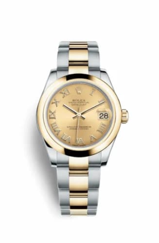 Rolex Datejust 31 Rolesor Yellow Domed / Oyster / Champagne Roman 178243-0072 — фото часов Rolex Datejust 31 Rolesor Yellow Domed / Oyster / Champagne Roman 178243-0072 — фото часов