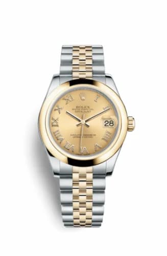 Rolex Datejust 31 Rolesor Yellow Domed / Jubilee / Champagne Roman 178243-0073 — фото часов Rolex Datejust 31 Rolesor Yellow Domed / Jubilee / Champagne Roman 178243-0073 — фото часов