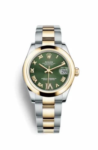 Rolex Datejust 31 Rolesor Yellow Domed / Oyster / Olive Roman 178243-0076 — фото часов Rolex Datejust 31 Rolesor Yellow Domed / Oyster / Olive Roman 178243-0076 — фото часов
