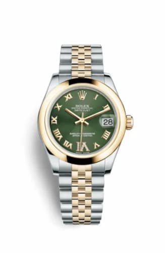 Rolex Datejust 31 Rolesor Yellow Domed / Jubilee / Olive Roman 178243-0079 — фото часов Rolex Datejust 31 Rolesor Yellow Domed / Jubilee / Olive Roman 178243-0079 — фото часов