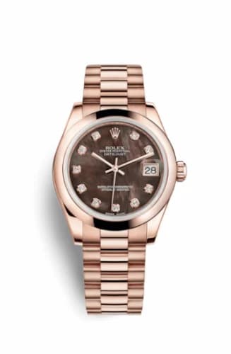 Rolex Datejust 31 Everose Domed / President / Black MOP 178245f-0015 — фото часов Rolex Datejust 31 Everose Domed / President / Black MOP 178245f-0015 — фото часов
