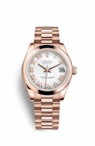 Rolex Datejust 31 Everose Domed / President / White Roman 178245f-0028 — фото часов Rolex Datejust 31 Everose Domed / President / White Roman 178245f-0028 — фото часов