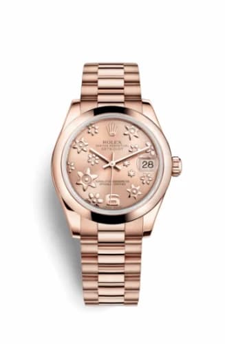 Rolex Datejust 31 Everose Domed / President / Pink Floral 178245f-0031 — фото часов Rolex Datejust 31 Everose Domed / President / Pink Floral 178245f-0031 — фото часов