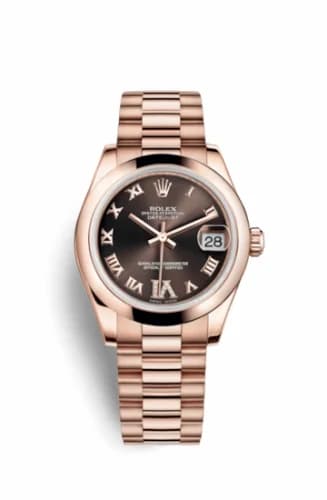 Rolex Datejust 31 Everose Domed / President / Chocolate Roman 178245f-0032 — фото часов Rolex Datejust 31 Everose Domed / President / Chocolate Roman 178245f-0032 — фото часов