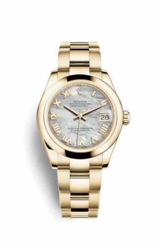 Rolex Datejust 31 Yellow Gold Domed / Oyster / MOP Roman 178248-0013 — фото часов Rolex Datejust 31 Yellow Gold Domed / Oyster / MOP Roman 178248-0013 — фото часов