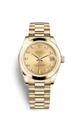 Rolex Datejust 31 Yellow Gold Domed / President / Champagne Diamond 178248-0028 — фото часов Rolex Datejust 31 Yellow Gold Domed / President / Champagne Diamond 178248-0028 — фото часов