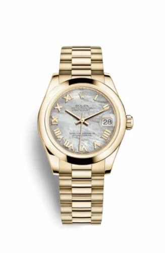 Rolex Datejust 31 Yellow Gold Domed / President / MOP Roman 178248-0044 — фото часов Rolex Datejust 31 Yellow Gold Domed / President / MOP Roman 178248-0044 — фото часов