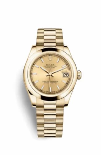 Rolex Datejust 31 Yellow Gold Domed / President / Champagne 178248-0048 — фото часов Rolex Datejust 31 Yellow Gold Domed / President / Champagne 178248-0048 — фото часов
