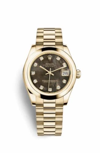 Rolex Datejust 31 Yellow Gold Domed / President / Black MOP 178248-0074 — фото часов Rolex Datejust 31 Yellow Gold Domed / President / Black MOP 178248-0074 — фото часов