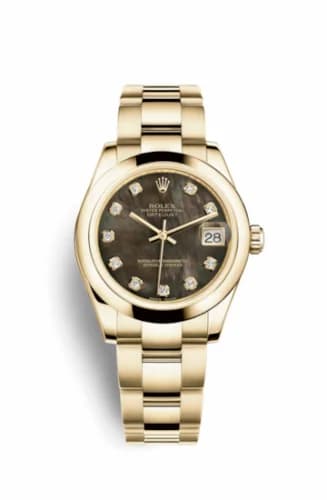 Rolex Datejust 31 Yellow Gold Domed / Oyster / Black MOP 178248-0076 — фото часов Rolex Datejust 31 Yellow Gold Domed / Oyster / Black MOP 178248-0076 — фото часов