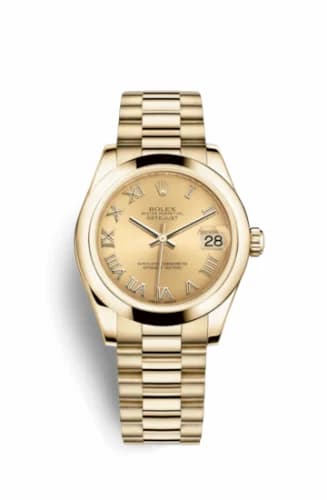 Rolex Datejust 31 Yellow Gold Domed / President / Champagne Roman 178248-0080 — фото часов Rolex Datejust 31 Yellow Gold Domed / President / Champagne Roman 178248-0080 — фото часов