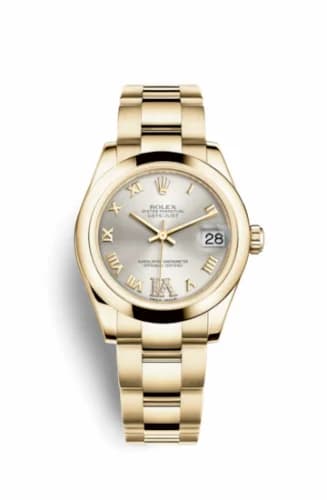 Rolex Datejust 31 Yellow Gold Domed / Oyster / Silver Roman 178248-0082 — фото часов Rolex Datejust 31 Yellow Gold Domed / Oyster / Silver Roman 178248-0082 — фото часов