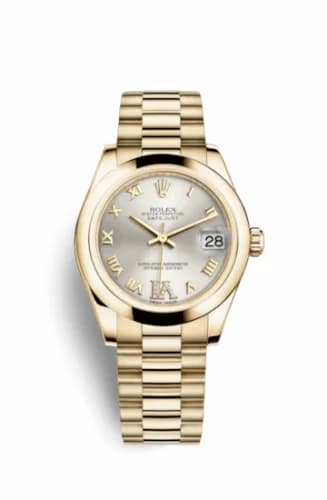 Rolex Datejust 31 Yellow Gold Domed / President / Silver Roman 178248-0083 — фото часов Rolex Datejust 31 Yellow Gold Domed / President / Silver Roman 178248-0083 — фото часов