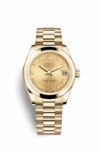 Rolex Datejust 31 Yellow Gold Domed / President / Champagne Roman 178248-0087 — фото часов Rolex Datejust 31 Yellow Gold Domed / President / Champagne Roman 178248-0087 — фото часов