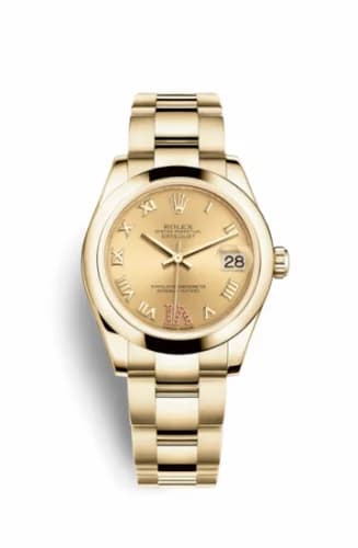 Rolex Datejust 31 Yellow Gold Domed / Oyster / Champagne Roman 178248-0089 — фото часов Rolex Datejust 31 Yellow Gold Domed / Oyster / Champagne Roman 178248-0089 — фото часов
