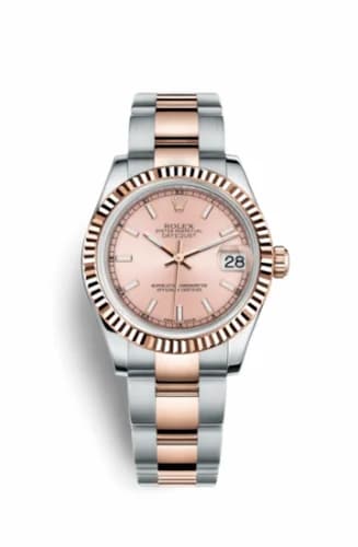 Rolex Datejust 31 Rolesor Everose Fluted / Oyster / Pink 178271-0001 — фото часов Rolex Datejust 31 Rolesor Everose Fluted / Oyster / Pink 178271-0001 — фото часов
