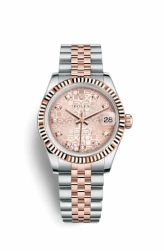 Rolex Datejust 31 Rolesor Everose Fluted / Jubilee / Pink Computer 178271-0012 — фото часов Rolex Datejust 31 Rolesor Everose Fluted / Jubilee / Pink Computer 178271-0012 — фото часов
