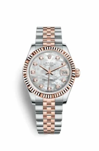 Rolex Datejust 31 Rolesor Everose Fluted / Jubilee / MOP 178271-0060 — фото часов Rolex Datejust 31 Rolesor Everose Fluted / Jubilee / MOP 178271-0060 — фото часов