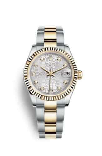 Rolex Datejust 31 Rolesor Yellow Fluted / Oyster / Silver Computer 178273-0010 — фото часов Rolex Datejust 31 Rolesor Yellow Fluted / Oyster / Silver Computer 178273-0010 — фото часов