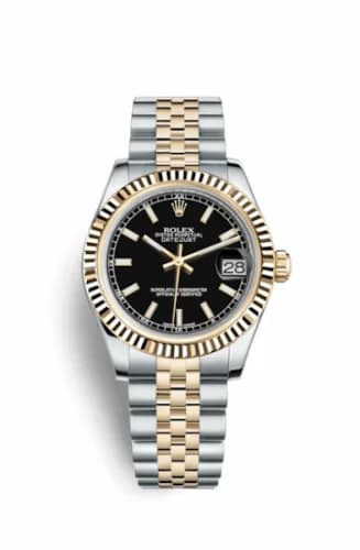 Rolex Datejust 31 Rolesor Yellow Fluted / Jubilee / Black 178273-0019 — фото часов Rolex Datejust 31 Rolesor Yellow Fluted / Jubilee / Black 178273-0019 — фото часов