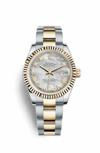Rolex Datejust 31 Rolesor Yellow Fluted / Oyster / MOP Roman 178273-0037 — фото часов Rolex Datejust 31 Rolesor Yellow Fluted / Oyster / MOP Roman 178273-0037 — фото часов