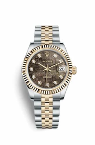 Rolex Datejust 31 Rolesor Yellow Fluted / Jubilee / Black MOP Computer 178273-0057 — фото часов Rolex Datejust 31 Rolesor Yellow Fluted / Jubilee / Black MOP Computer 178273-0057 — фото часов