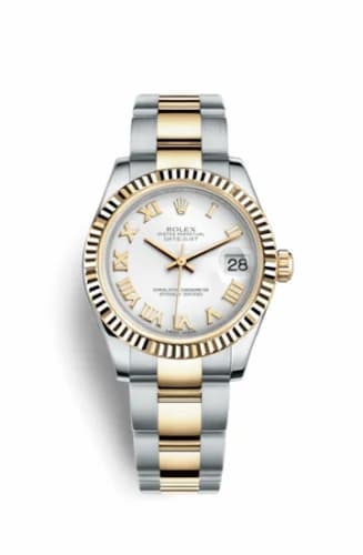 Rolex Datejust 31 Rolesor Yellow Fluted / Oyster / White Roman 178273-0072 — фото часов Rolex Datejust 31 Rolesor Yellow Fluted / Oyster / White Roman 178273-0072 — фото часов
