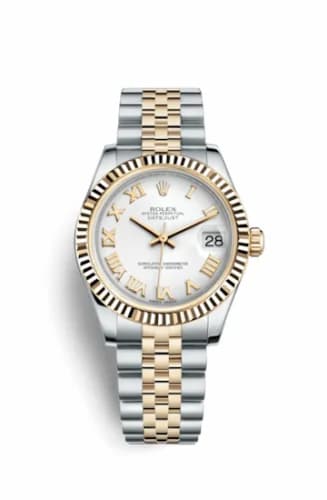 Rolex Datejust 31 Rolesor Yellow Fluted / Jubilee / White Roman 178273-0073 — фото часов Rolex Datejust 31 Rolesor Yellow Fluted / Jubilee / White Roman 178273-0073 — фото часов