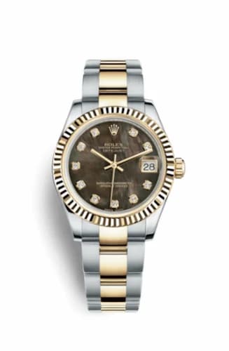 Rolex Datejust 31 Rolesor Yellow Fluted / Oyster/ Black MOP 178273-0081 — фото часов Rolex Datejust 31 Rolesor Yellow Fluted / Oyster/ Black MOP 178273-0081 — фото часов