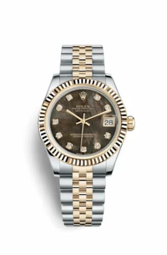 Rolex Datejust 31 Rolesor Yellow Fluted / Jubilee / Black MOP 178273-0083 — фото часов Rolex Datejust 31 Rolesor Yellow Fluted / Jubilee / Black MOP 178273-0083 — фото часов
