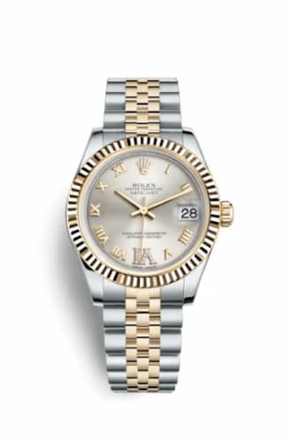 Rolex Datejust 31 Rolesor Yellow Fluted / Jubilee / Silver Roman 178273-0091 — фото часов Rolex Datejust 31 Rolesor Yellow Fluted / Jubilee / Silver Roman 178273-0091 — фото часов