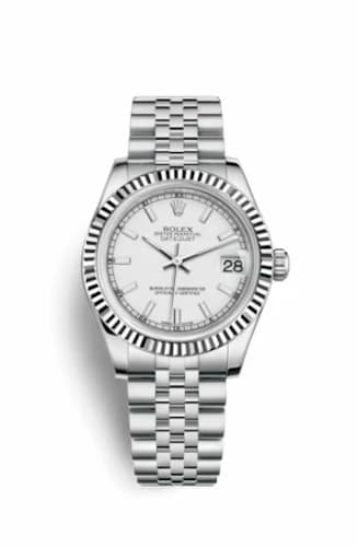Rolex Datejust 31 Stainless Steel Fluted / Jubilee / White 178274-0008 — фото часов Rolex Datejust 31 Stainless Steel Fluted / Jubilee / White 178274-0008 — фото часов